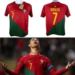New World Cup QATAR 2022 PORTUGAL Ronaldo #7 Home Mens Soccer Jersey